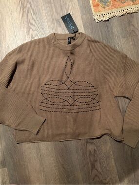 2FLY CO.  Sweater with western stitch Detail